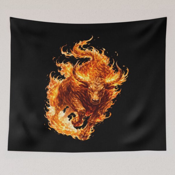 Item preview, Fire Ox – Chinese Zodiac Sign designed and sold by JOANNASKAH.