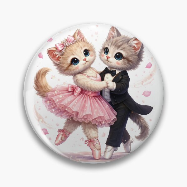 Artikelvorschau, Ballettliebe – ein entzückendes Ballerina-Katzen-Pärchen. entworfen und verkauft von Lylysun.