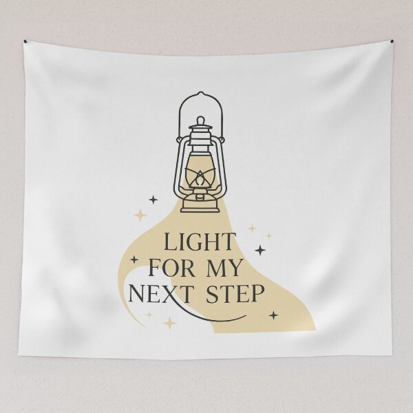 Item preview, Minimal Lantern Christian Illustration Light for Next Step designed and sold by FunFitLife Studio.