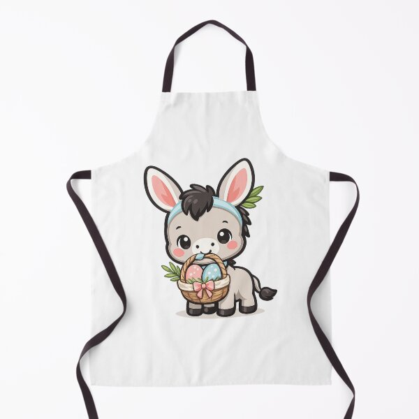 Item preview, Bunny Ears Easter Donkey | Cute Kawaii Spring Animal designed and sold by Hydravisions.