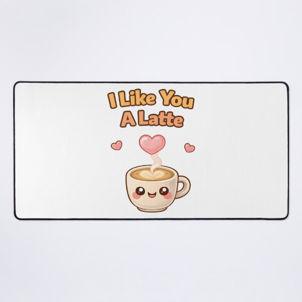 Item preview, I Like You A Latte Cute Coffee Love Design. designed and sold by The-T-In-Retro.