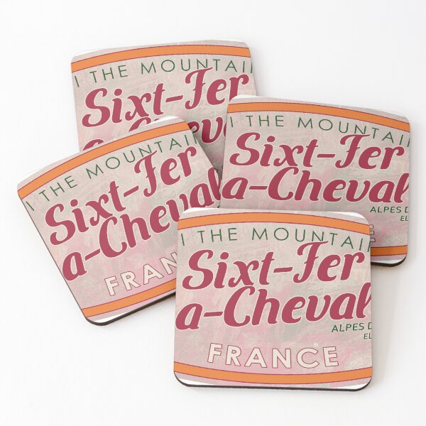 Item preview, Sixt-Fer-à-Cheval, France, Alpes du Nord, Ski, textured skiing badge designed and sold by Wanderful-roads.