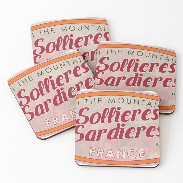 Item preview, Sollières-Sardières, France, Savoie, Ski, textured skiing badge designed and sold by Wanderful-roads.