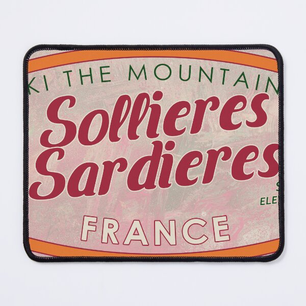 Item preview, Sollières-Sardières, France, Savoie, Ski, textured skiing badge designed and sold by Wanderful-roads.