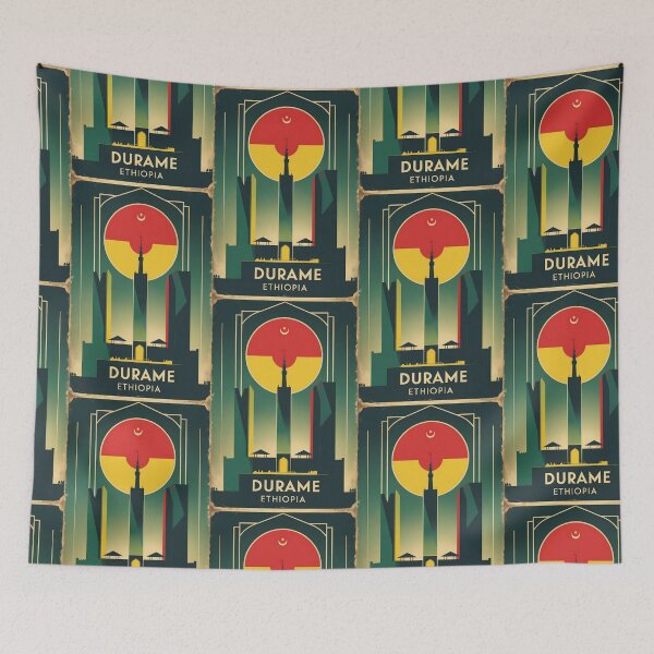 Item preview, Durame Ethiopia Africa Retro Vintage Travel Souvenir designed and sold by TravelersGems.
