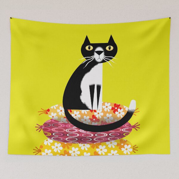 Item preview, Tuxedo on Stack of Cushions designed and sold by Andrew  Hitchen.