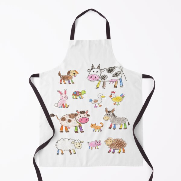 Item preview, Farm Animals Toddler Style Turtle Drawing, Crayon Style Art designed and sold by LEFTERIS-DESIGN.