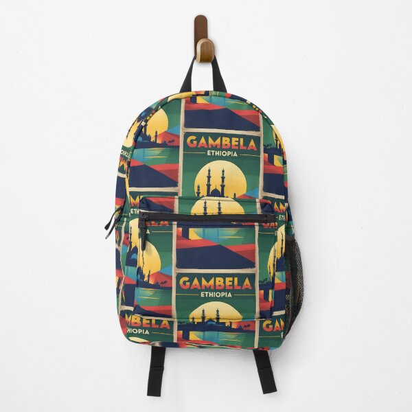 Item preview, Gambella Ethiopia Retro Vintage Travel Design designed and sold by TravelersGems.