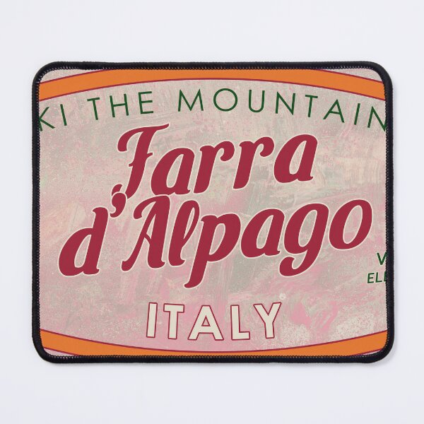 Item preview, Farra d'Alpago, Italy, Veneto, Ski, textured skiing badge designed and sold by Wanderful-roads.