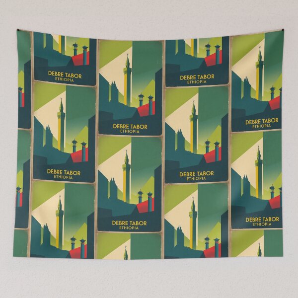 Item preview, Debre Tabor Ethiopia Africa Retro Vintage Travel Souvenir designed and sold by TravelersGems.