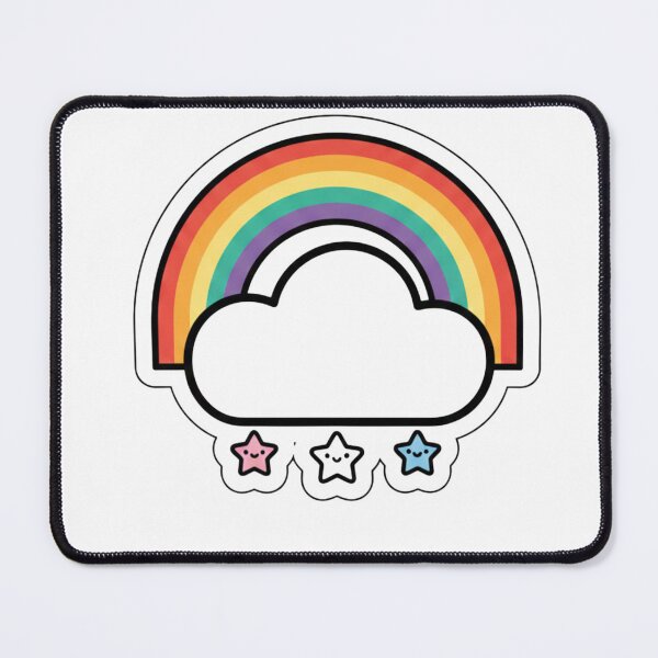 Item preview, Cute Rainbow Cloud Kawaii Sticker designed and sold by Studioyasmin.