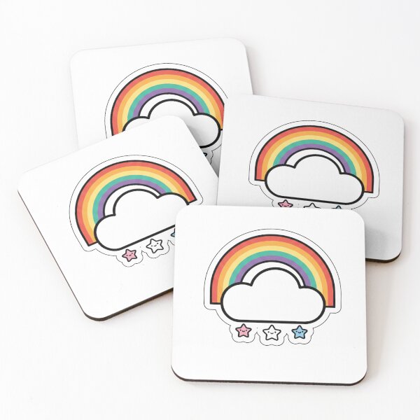 Item preview, Cute Rainbow Cloud Kawaii Sticker designed and sold by Studioyasmin.