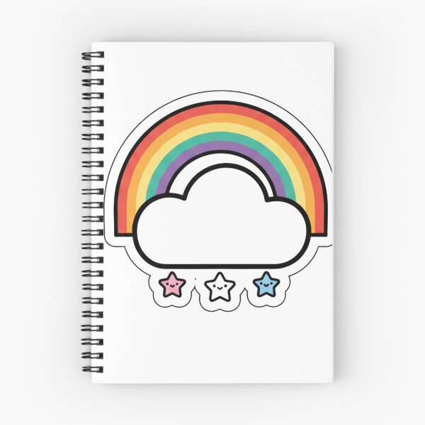Item preview, Cute Rainbow Cloud Kawaii Sticker designed and sold by Studioyasmin.