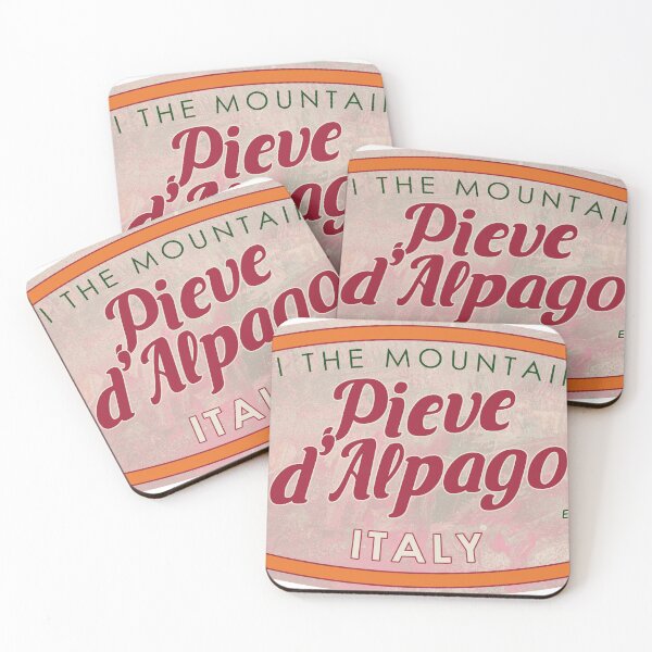 Item preview, Pieve d'Alpago, Italy, Alpago, Ski, textured skiing badge designed and sold by Wanderful-roads.
