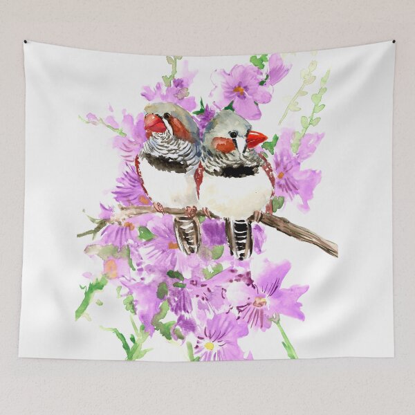 Item preview, Cute Little Birds and Flowers designed and sold by surenart.