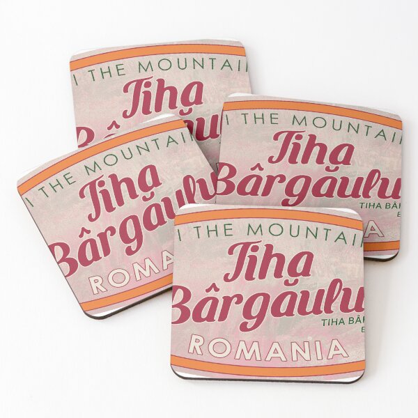 Item preview, Tiha Bârgăului, Romania, Tiha Bârgăului, Ski, textured skiing badge designed and sold by Wanderful-roads.