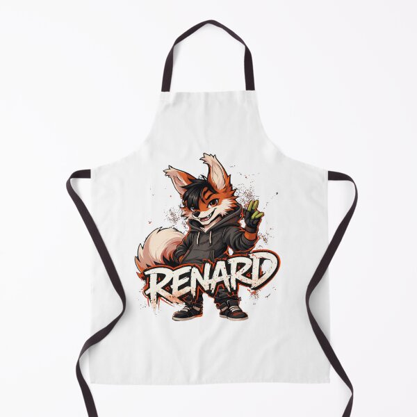 Item preview, Renard Fox Streetwear Chibi – Dark Graffiti Cute Fox Character Sticker designed and sold by Graphic Therapist.