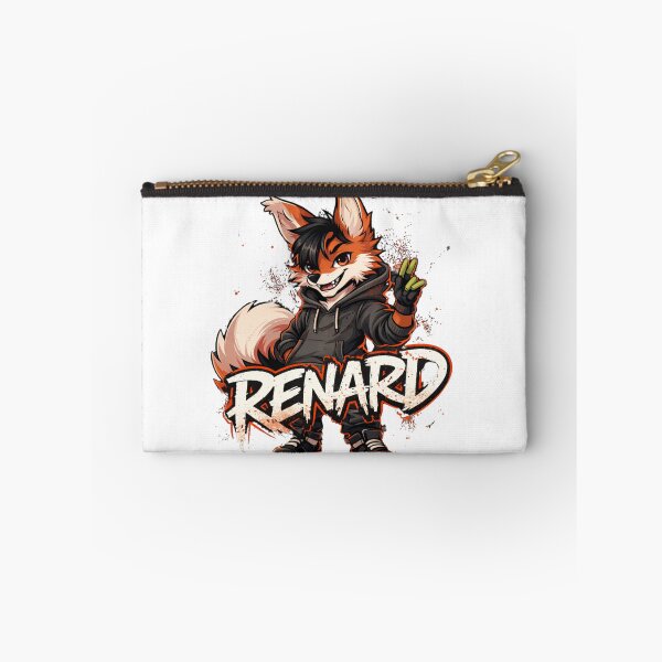 Item preview, Renard Fox Streetwear Chibi – Dark Graffiti Cute Fox Character Sticker designed and sold by Graphic Therapist.