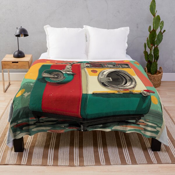 Item preview, Retro-Futuristic Washing Machine designed and sold by ForeverPrintsOK.