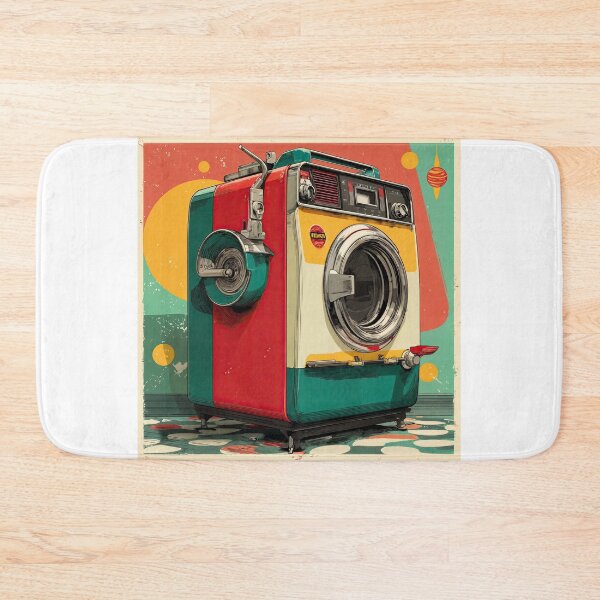 Item preview, Retro-Futuristic Washing Machine designed and sold by ForeverPrintsOK.