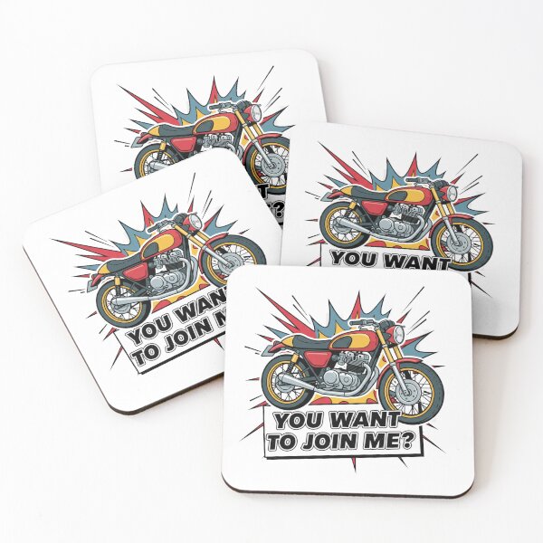 Item preview, You Want To Join Me? - Retro Biker & Motorcycle Adventure designed and sold by zakman02.