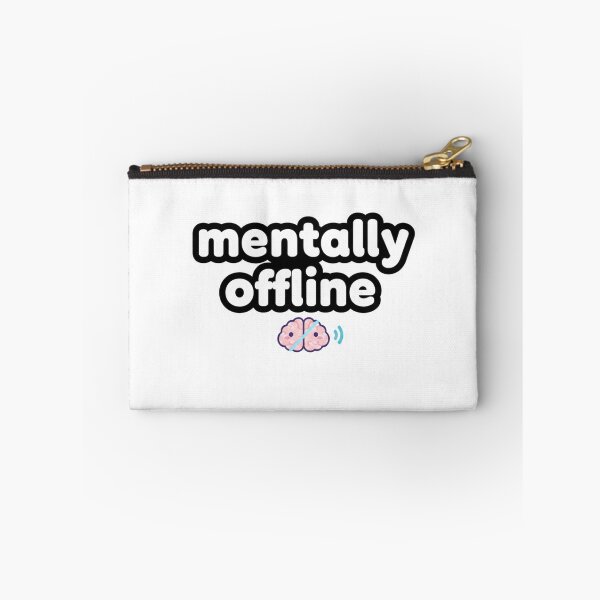 Item preview, Mentally Offline Meme Sticker designed and sold by Studioyasmin.