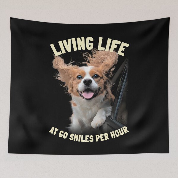 Item preview, Cavalier King Charles Spaniel CKCS Happy Dog Funny 60 Smiles designed and sold by GrandeDuc.