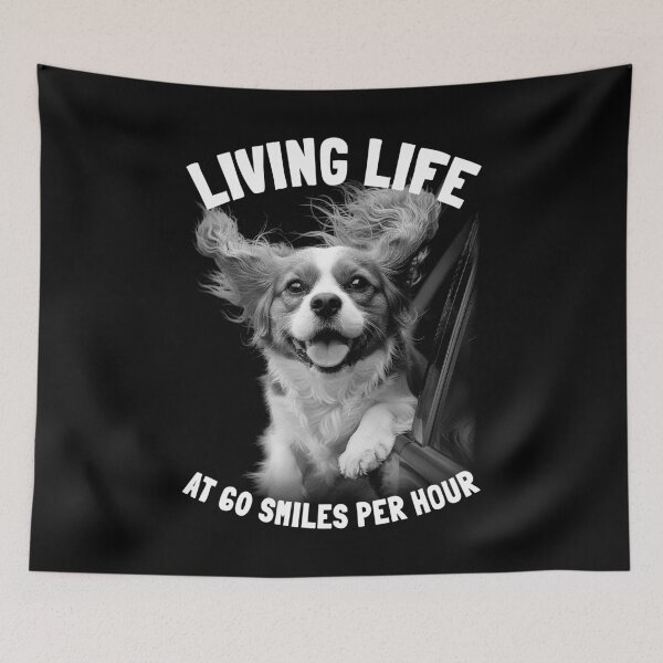 Item preview, Cavalier King Charles Spaniel CKCS Happy Dog Funny 60 Smiles designed and sold by GrandeDuc.