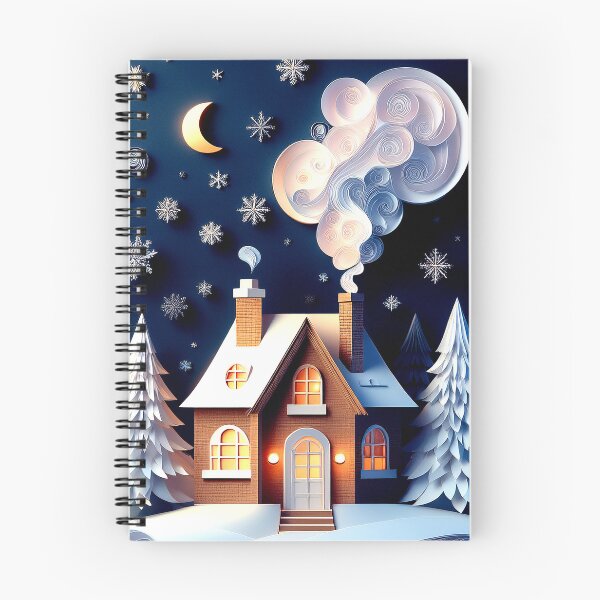 Item preview, Winter Moonlight Cottage designed and sold by CharlottePlaceArt.