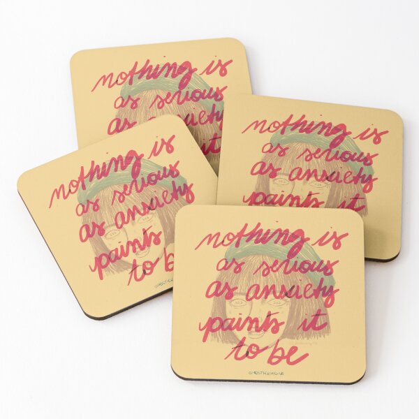 Item preview, Anxiety Quote Art - Nothing Is As Serious Typography designed and sold by ghostieking.