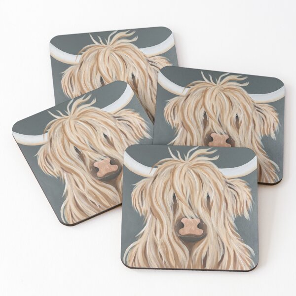 Item preview, Highland cow painting  designed and sold by lilyrosejessicaarts.
