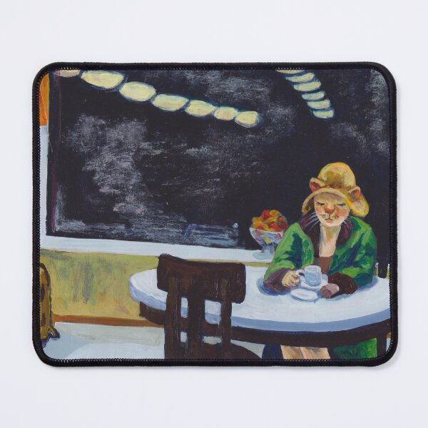 Item preview, Solitude. A work inspired by "Automata" by Edward Hopper designed and sold by evelyn-at-work.