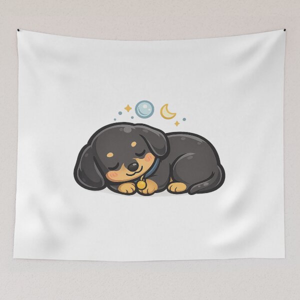 Item preview, Dachshund Napping | Sleepy Sausage Dog designed and sold by Hydravisions.