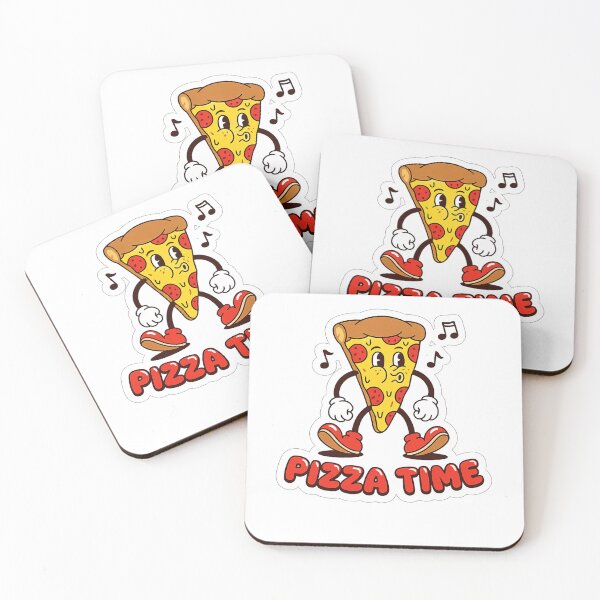 Item preview, "Pizza Time" Retro Rubber Hose Cartoon Mascot designed and sold by RiotKida.