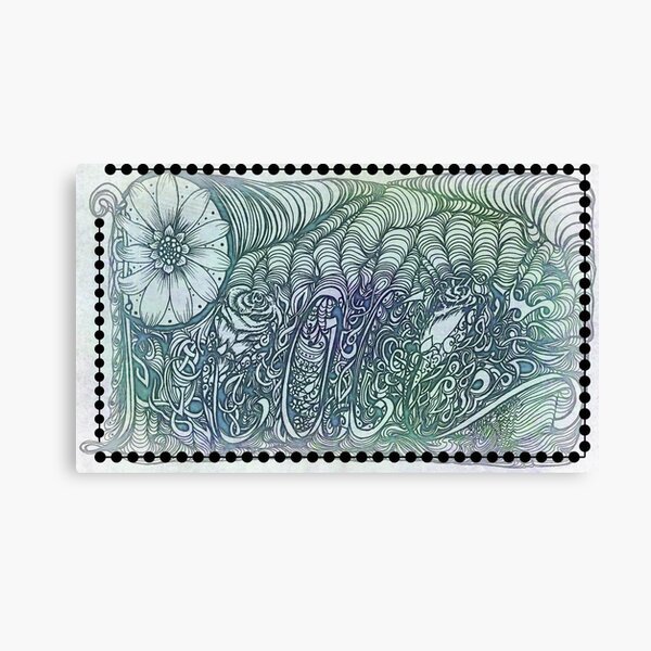 Peace Word Art Canvas Print
