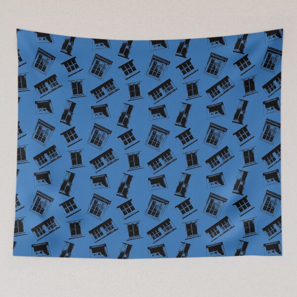 Item preview, Farm Windows on Blue designed and sold by Digitalmyth's Designs.