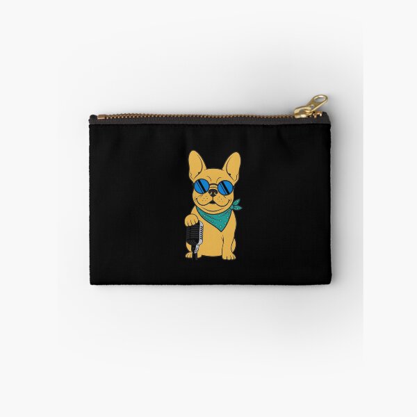 Item preview, Cool French Bulldog Singer with Microphone designed and sold by THE-DAILY-DRIPS.