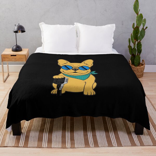 Item preview, Cool French Bulldog Singer with Microphone designed and sold by THE-DAILY-DRIPS.