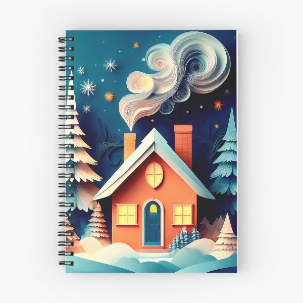 Item preview, Winter Moonlight Cottage designed and sold by CharlottePlaceArt.