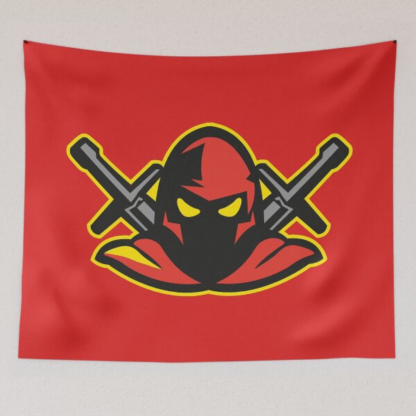 Item preview, Red Ninja Warrior Logo – Fierce Shadow Fighter Emblem designed and sold by MerlinWear.