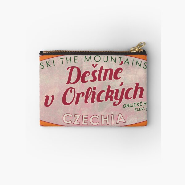 Item preview, Deštné v Orlických Horách, Czechia, Orlické hory, Ski, textured skiing badge designed and sold by Wanderful-roads.