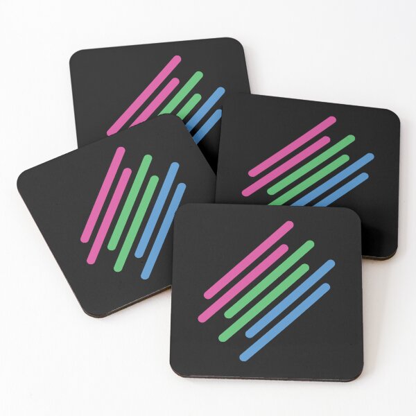 Item preview, Minimalist Lines Polysexual Pride Design – LGBTQ+ Minimal Art designed and sold by Lanakila Studio.