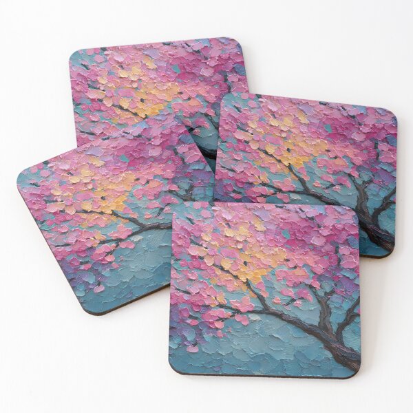 Item preview, Abstract Sakura Tree with Vibrant Pink Cherry Blossoms designed and sold by daila70.