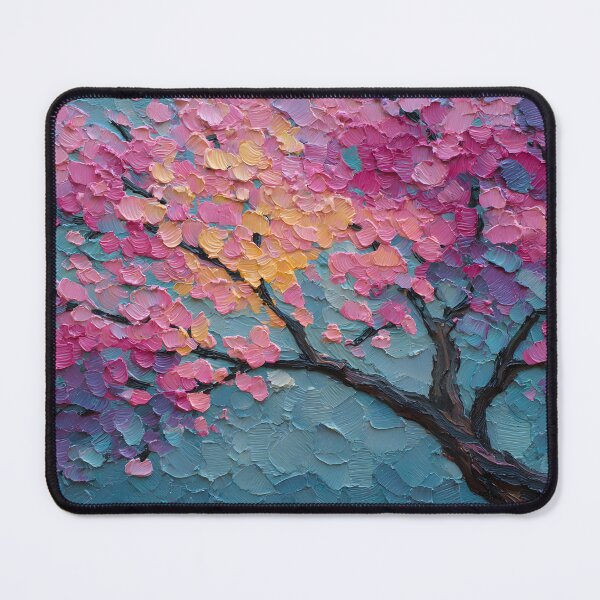 Item preview, Abstract Sakura Tree with Vibrant Pink Cherry Blossoms designed and sold by daila70.