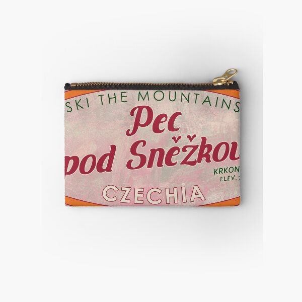 Item preview, Pec pod Sněžkou, Czechia, Krkonoše, Ski, textured skiing badge designed and sold by Wanderful-roads.