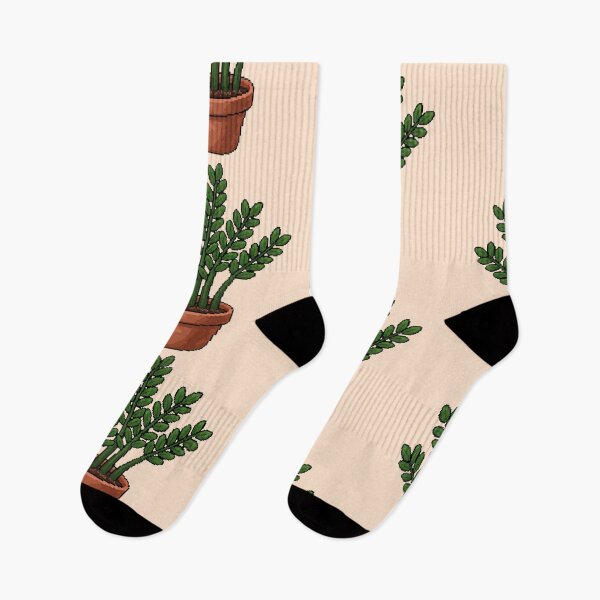Item preview, Pixel Art Zamioculcas Plant designed and sold by Potato Quality Prints.