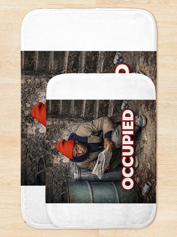 Thumbnail 5 of 6, Bath Mat, Occupied designed and sold by gagweed.