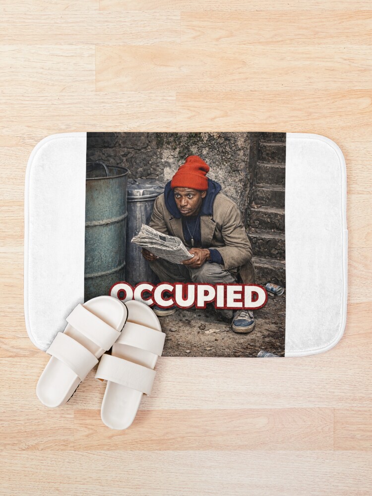Thumbnail 1 of 6, Bath Mat, Occupied designed and sold by gagweed.