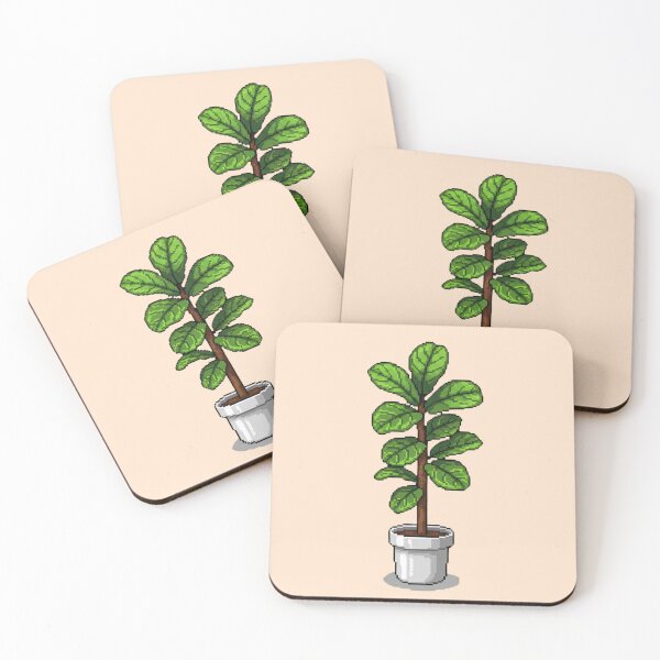 Item preview, Pixel Art Rubber Plant designed and sold by Potato Quality Prints.