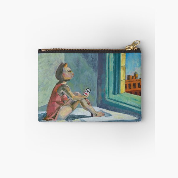 Item preview, Match in the Morning Sun. Painting based on the work of Edward Hopper designed and sold by evelyn-at-work.